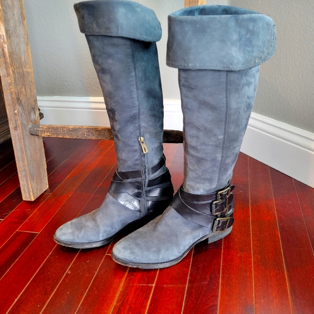 Sam Edelman Leather and Suede boots 7.5